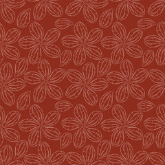 Fototapeta premium flower pattern textile design illustration