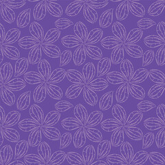 Vintage seamless floral pattern. Liberty style background of small pastel colorful flowers. Small flowers scattered over a white background. Stock vector for printing on surfaces