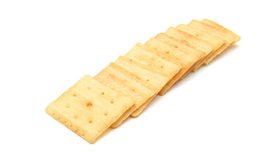 Cracker isolated on white background