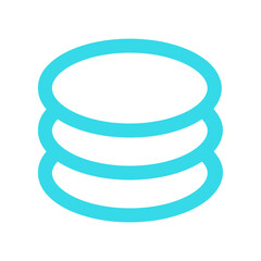 Basic tools blue colour icon pack