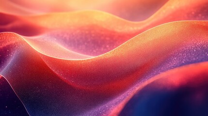 Fototapeta premium Abstract waves of color and light create a vibrant, fluid texture.