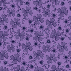 flower pattern textile design illustration