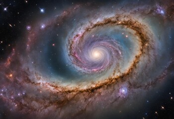 Spiral Galaxy in Deep Space