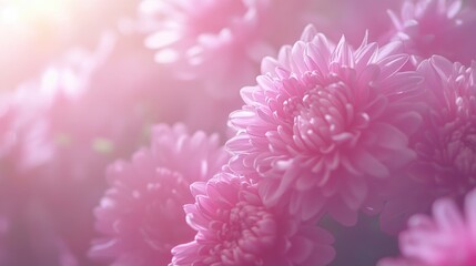 Fototapeta premium Pink flower bouquet close-up,