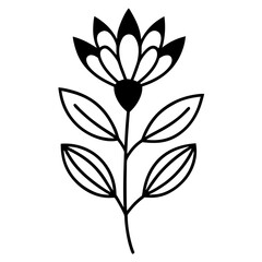 vector illustration of a flower