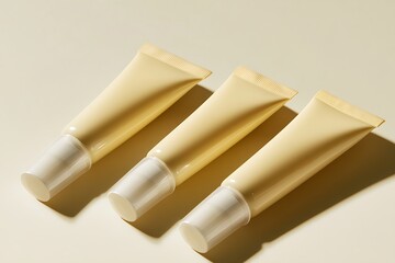 Elegant Cream Tubes Packaging Design