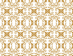 Elegance in Bloom Golden floral Pattern