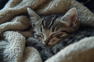 Cat on Blanket