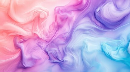 Fototapeta premium Abstract Pastel Swirls of Color Flowing Together