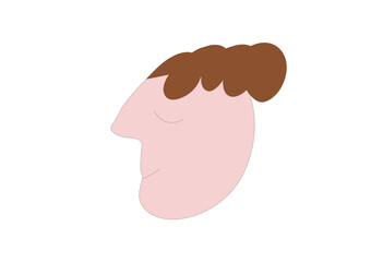 Curly-haired guy with his eyes closed.