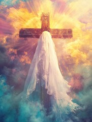 Cloud Cross with Veil