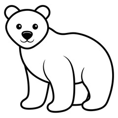 Fototapeta premium polar bear cartoon