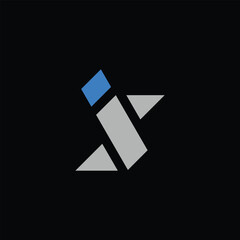 Bold Letter is Logo – Modern Geometric Monogram Vector Design