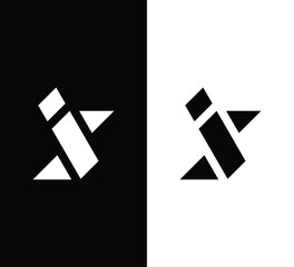 Bold Letter is Logo – Modern Geometric Monogram Vector Design
