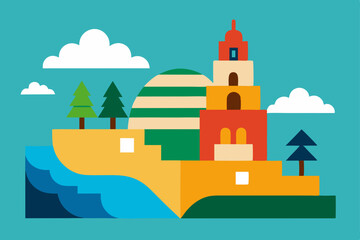 castle in the mountains