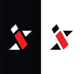 Bold Letter is Logo – Modern Geometric Monogram Vector Design