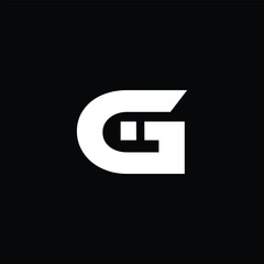 Bold Letter Gi Logo – Modern Geometric Monogram Vector Design
