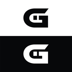 Bold Letter Gi Logo – Modern Geometric Monogram Vector Design