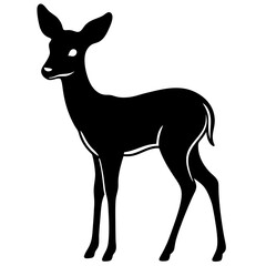 Fototapeta premium deer silhouette vector