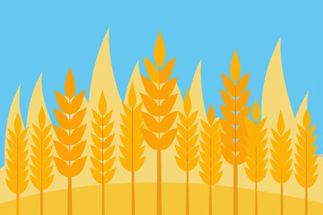 wheat ears vector illustration
