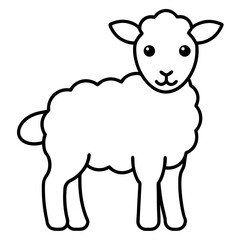 vector illustration of a sheep
