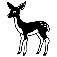 Fototapeta premium deer silhouette vector