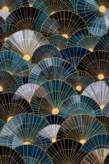 Spring Art Deco – Elegant Floral Pattern for Seasonal Design