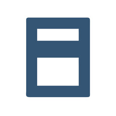 blue folder isolated on white