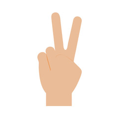 hand showing number five