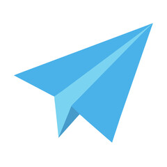 paper plane isolated on white