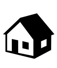 House clipart design on plain white transparent isolated background for card, shirt, hoodie, sweatshirt, apparel, tag, mug, icon, poster or badge