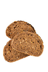 Cereal bread pieces whole grain bread product pieces fresh tasty food dish delicious gourmet food background on the table rustic food top view copy space