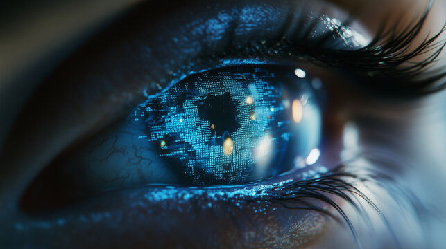 human eye close up