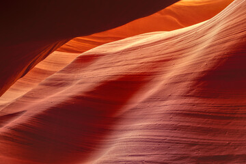 antelope canyon sandstone walls arizona - travel concept 