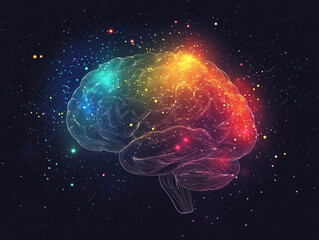 when brain activity to thinking is like a brain thought out to the space