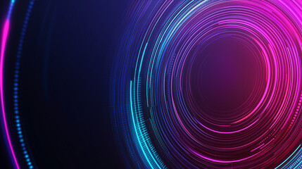 Futuristic Neon Radial Lines Abstract Background