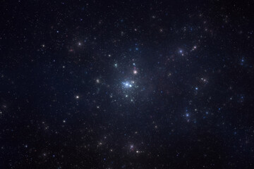 Universe filled with stars, nebula and galaxy