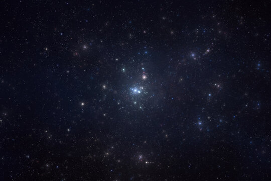 Universe filled with stars, nebula and galaxy