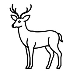Fototapeta premium deer vector illustration