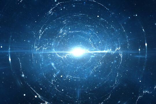 Deep space travel supernova abstract background