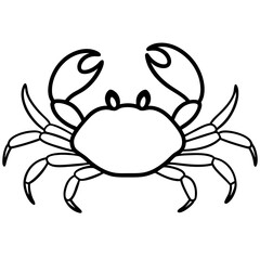 blue crab on white background