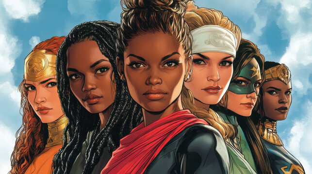 A vibrant comic book tribute to global women’s empowerment