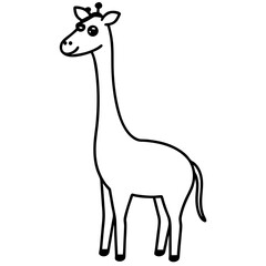 Fototapeta premium giraffe vector illustration