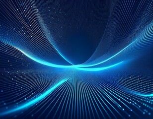 blue abstract particle technology background abstract kv main visual business ppt background