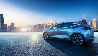 luxury car new energy vehicle auto show background technology city car advertising background image