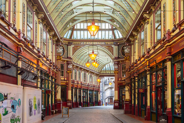 Naklejka premium Leadenhall market in City of London, UK