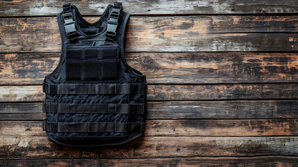 Black tactical vest
