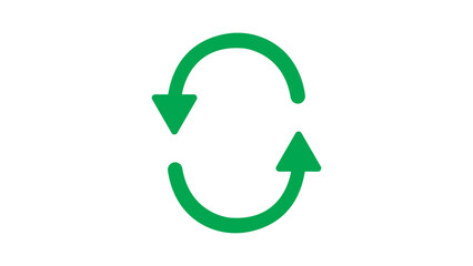 green arrow isolated on white