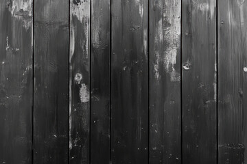 Obraz premium Wooden wall with a weathered appearance revealing texture and character, showcasing unique paint patterns and natural flaws