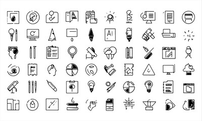 Business icon. Outline vector icon in linear style. Conceptual pictogram collection